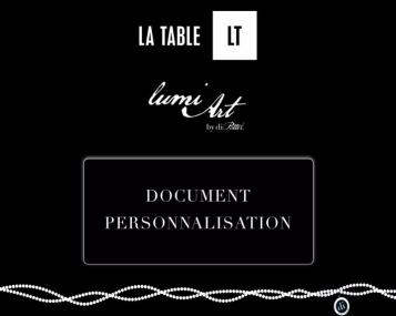 Document de personnalisation