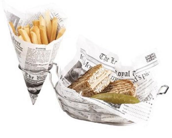Panier avec support saucier Panier avec support saucier